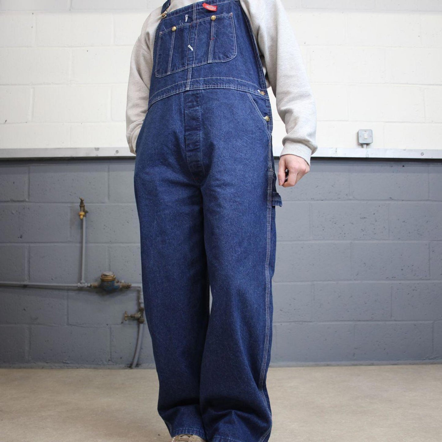 Dickies dungarees W38L30 USA blue mens denim overalls