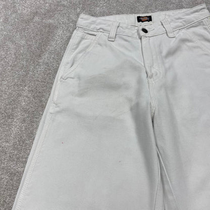 90s Dickies carpenter jeans skater style y2k white canvas cargo work pants