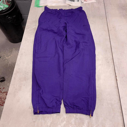 Purple Puma tracksuit bottoms S loose y2k joggers embroidered logo