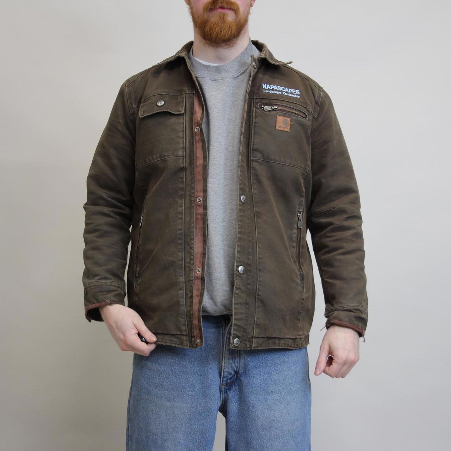 Brown Carhartt jacket XL (18-20)