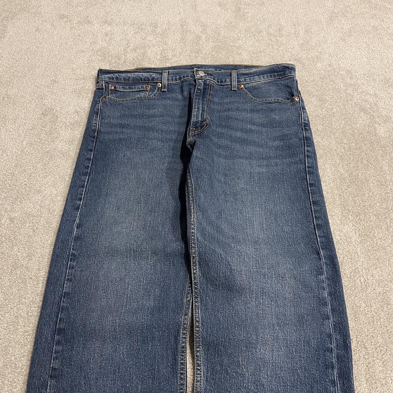 Levi's 505 straight fit jeans y2k blue Regular straight leg denim pants red tab logo