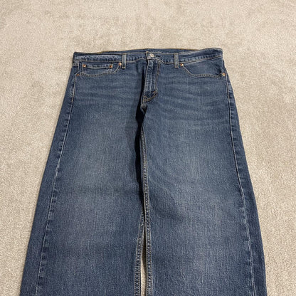 Levi's 505 straight fit jeans y2k blue Regular straight leg denim pants red tab logo