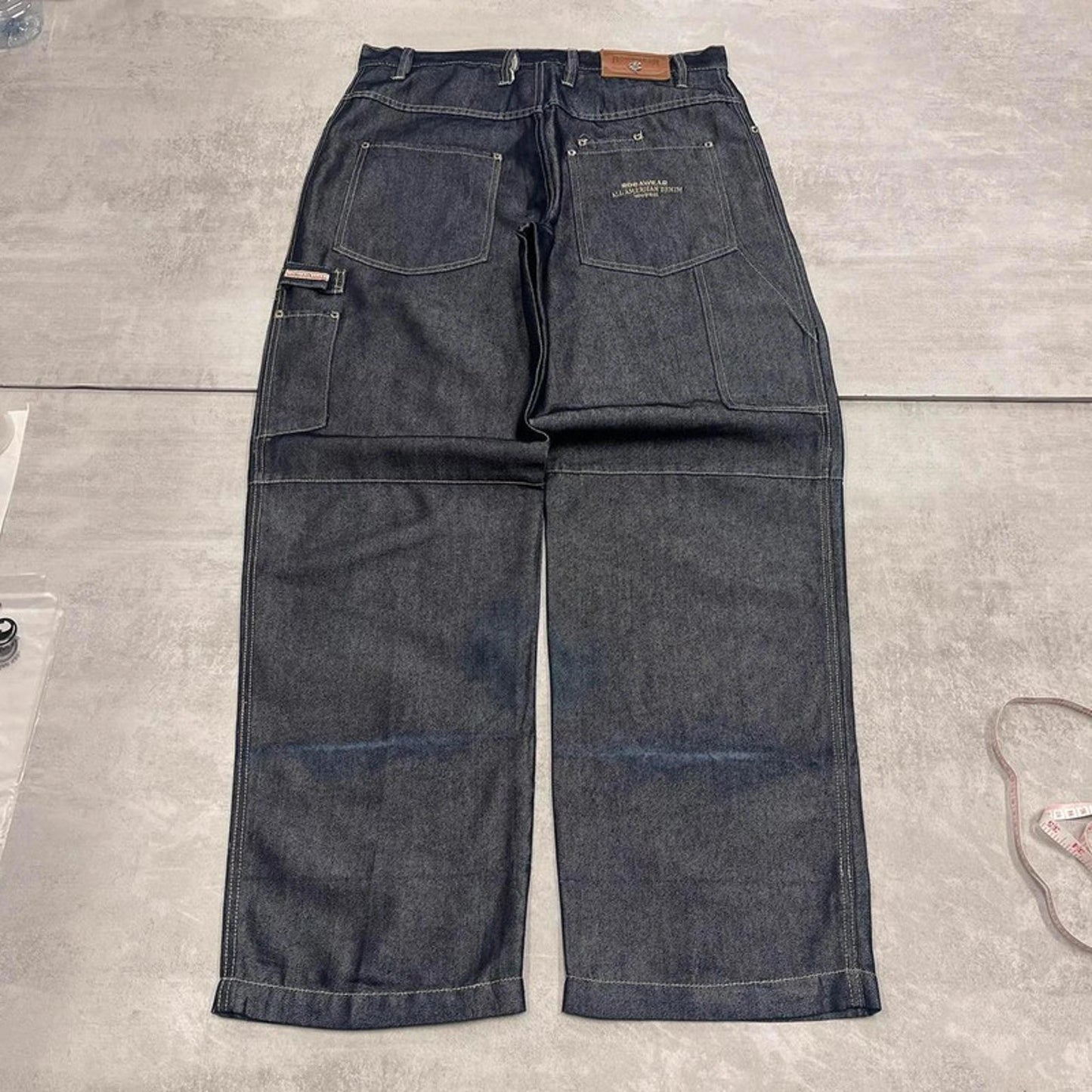 Rocawear baggy skate jeans W36L32 loose denim skater cargos embroidered logo
