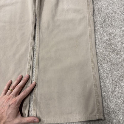 Carhartt carpenter pants y2k beige Relaxed fit skater surf style cargo pants