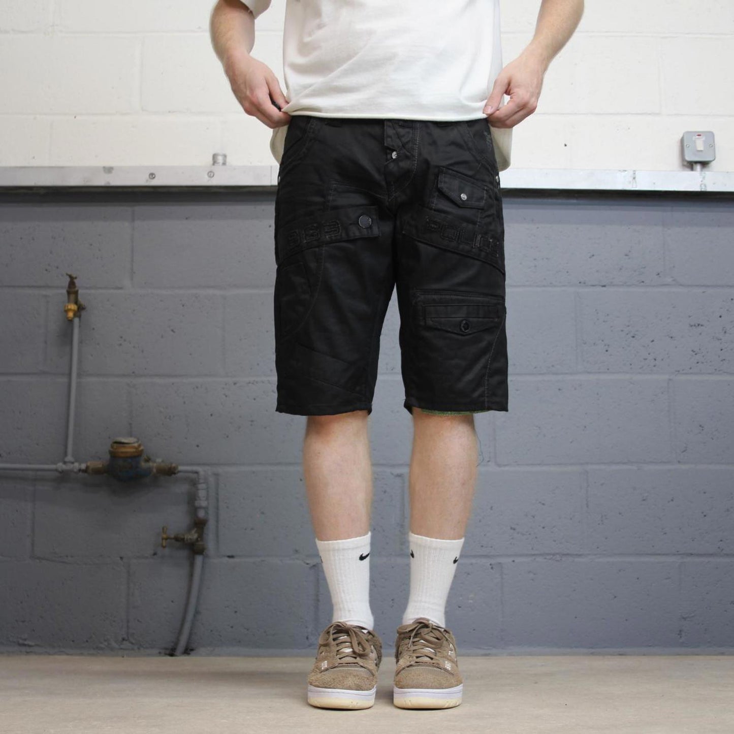 Black Police jorts W32