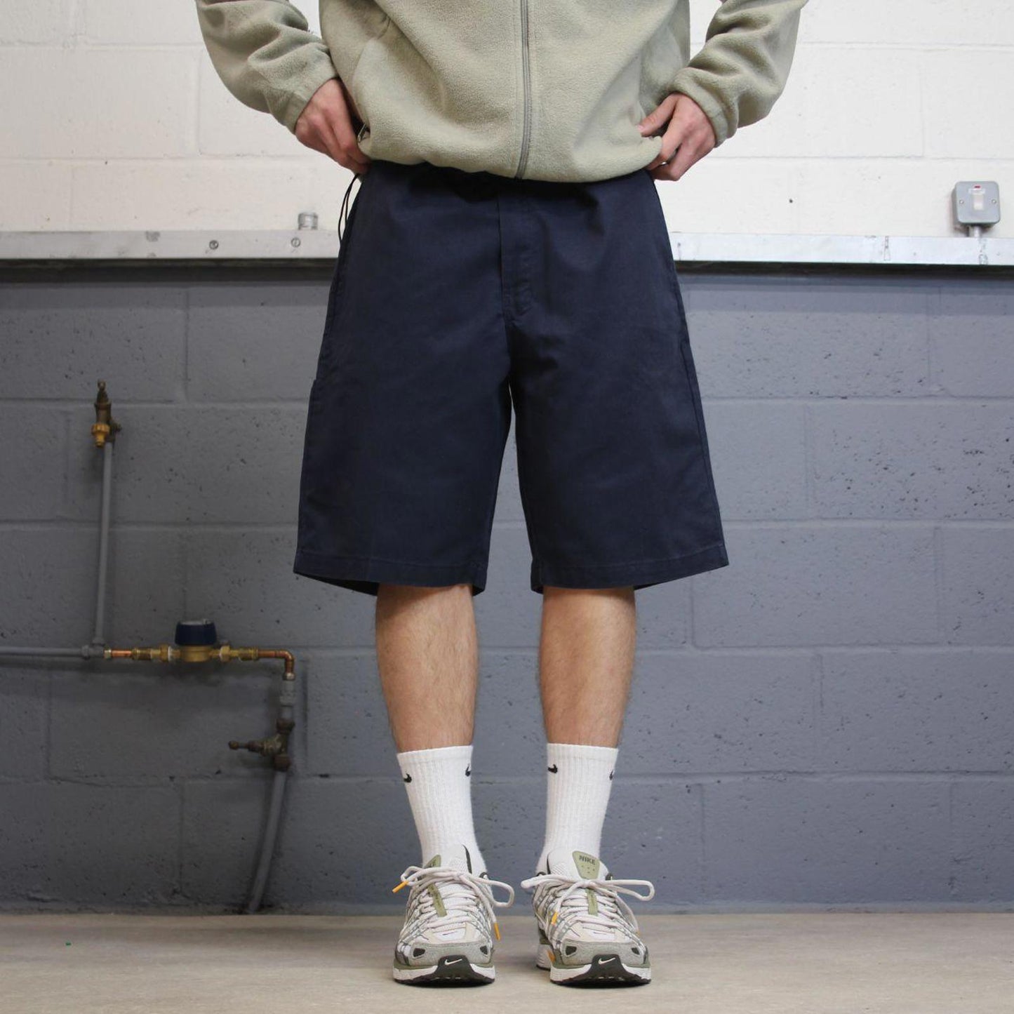 Y2k baggy Dickies shorts skater style navy Loose wide leg chino summer festival shorts