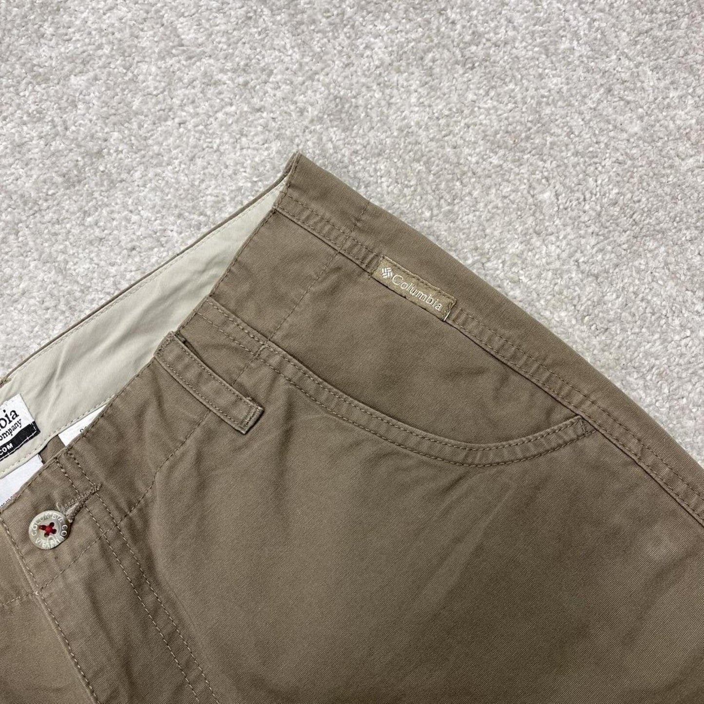 Y2k Columbia shorts technical hiking khaki Cotton summer festival shorts