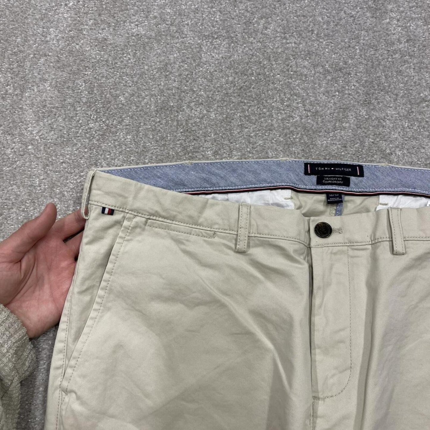 Tommy Hilfiger chino pants summer beige Loose smart casual chino trousers