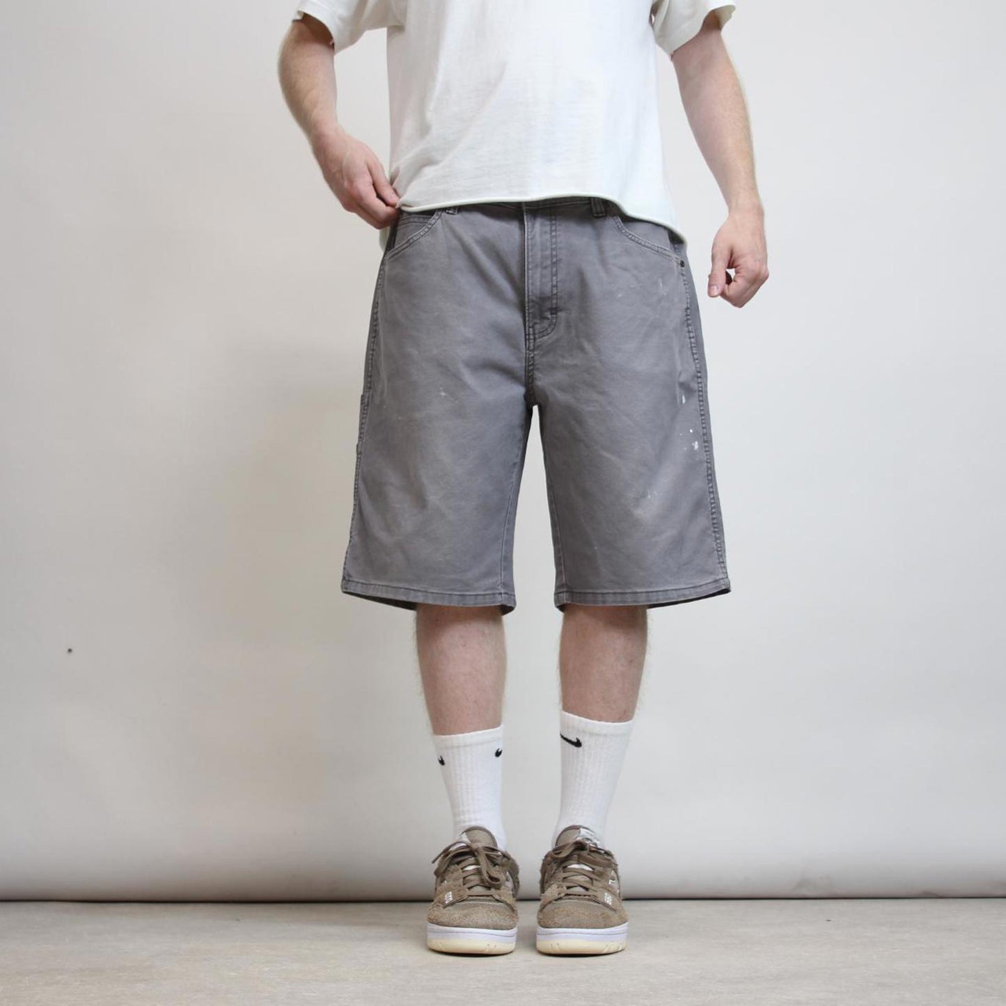 Grey Dickies carpenter jorts W36