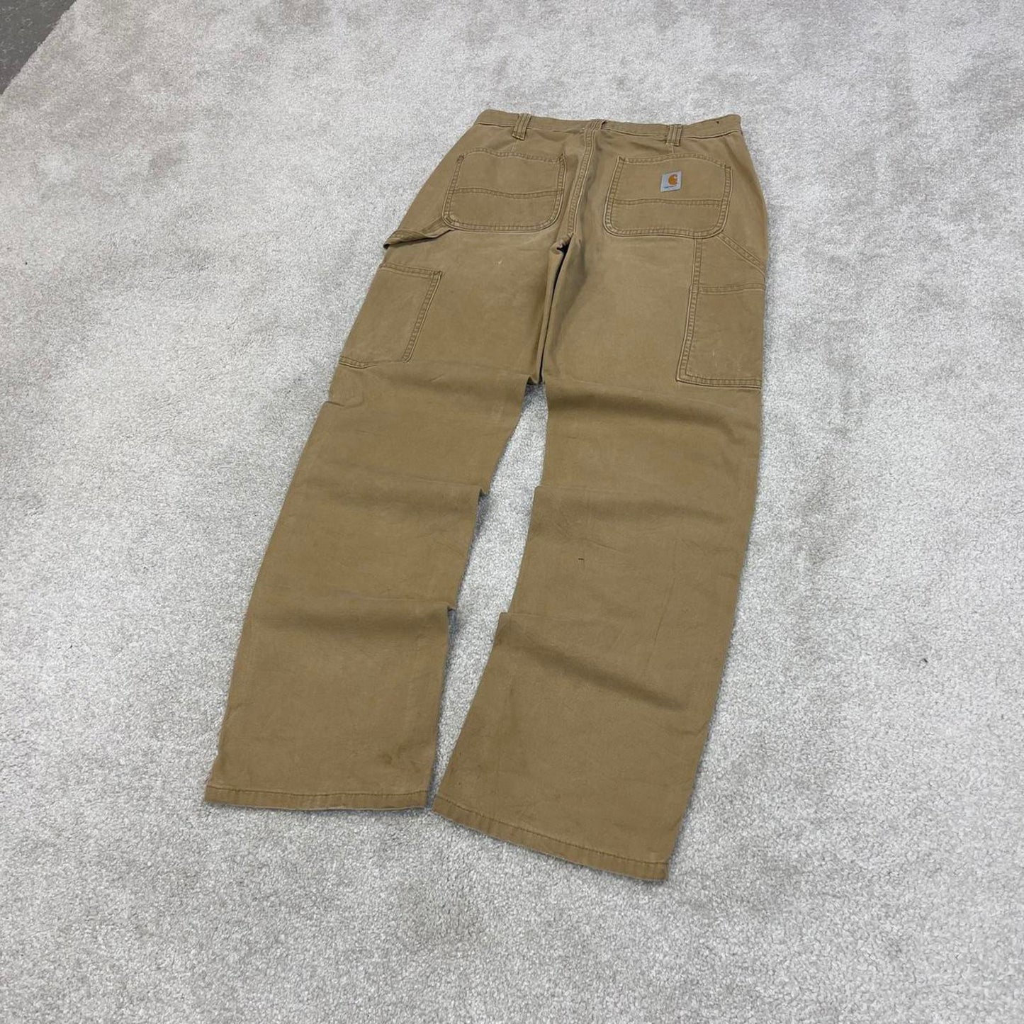 Khaki beige Carhartt carpenter jeans size 2 W28L31 women's y2k 90s style cargos