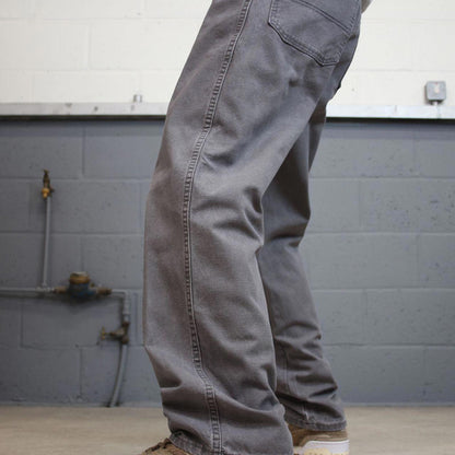 Baggy Dickies carpenter jeans W36L32 90s skate style grey canvasy cargos