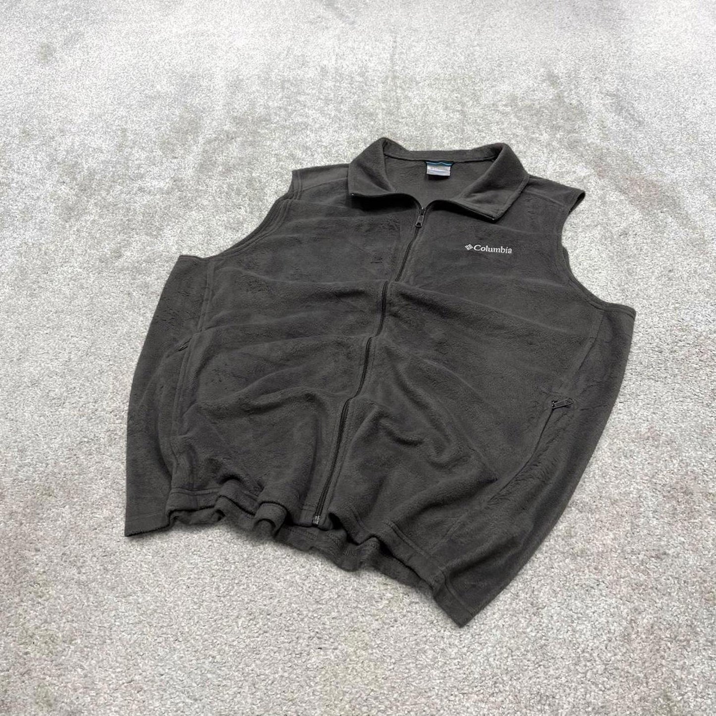 Columbia technical fleece gilet 3XT grey men’s full zip up autumn tech casual outdoors