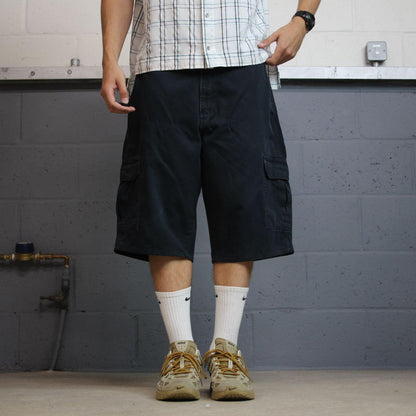 Dickies baggy cargo shorts y2k long black Twill chino skater style cargo shorts