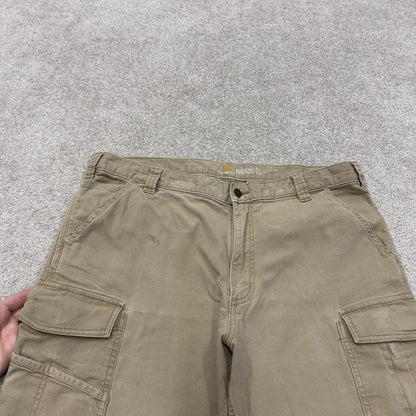 Carhartt cargo shorts relaxed khaki Loose relaxed fit skate style workwear shorts