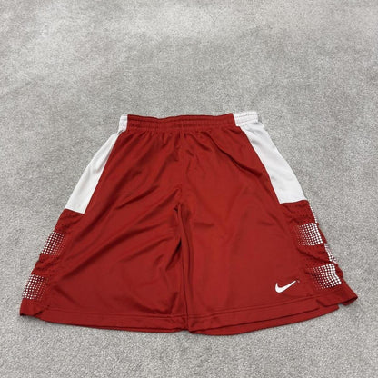 Long Nike sports shorts y2k red Basketball style comfy loose floaty summer gym shorts
