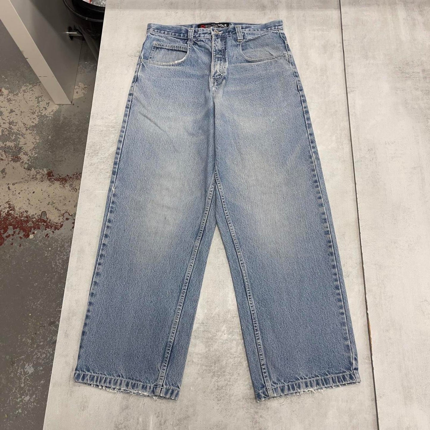 Mens vintage baggy Southpole jeans W34 L31