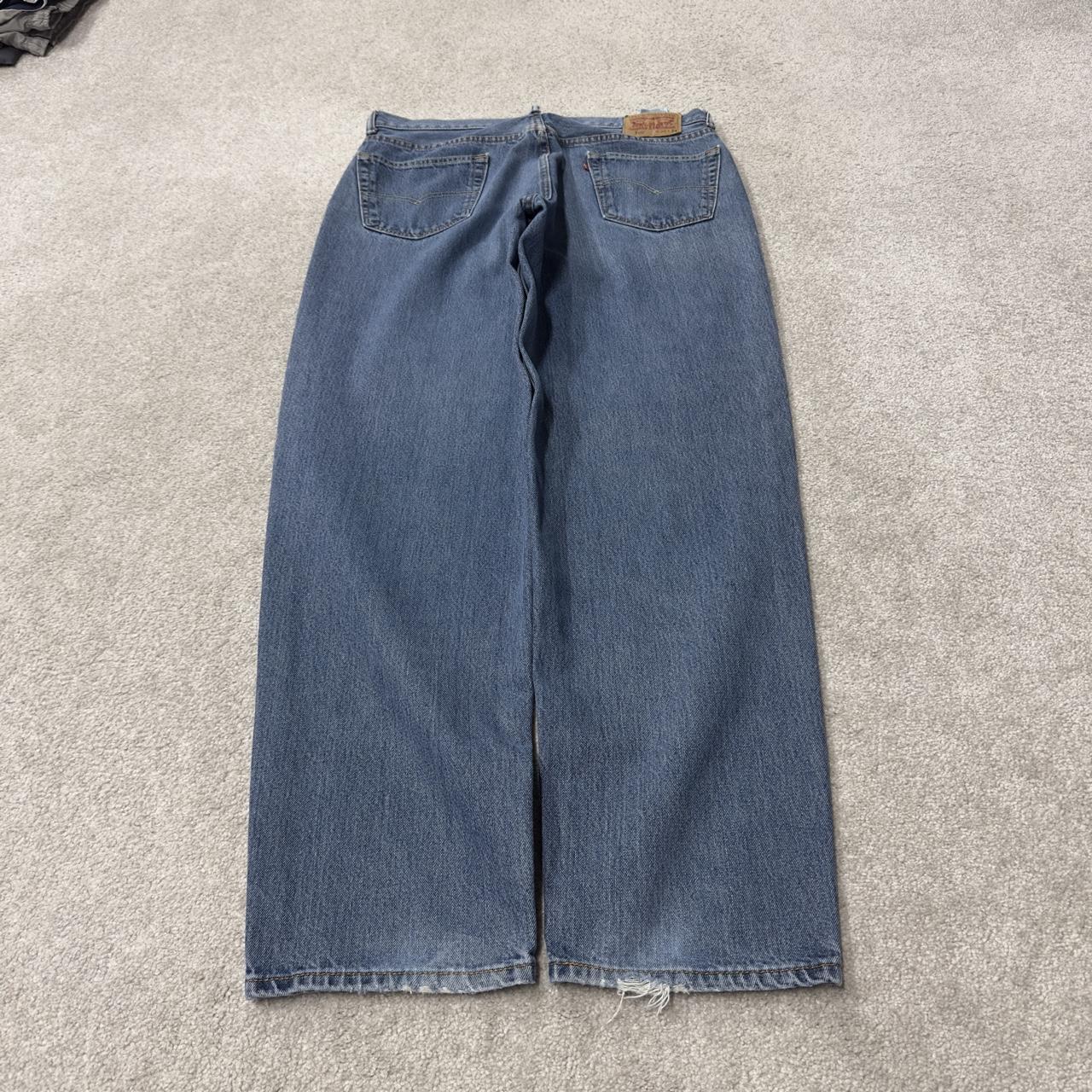 Levi’s 560 baggy jeans y2k blue Loose fit 100% cotton denim pants red tab logo