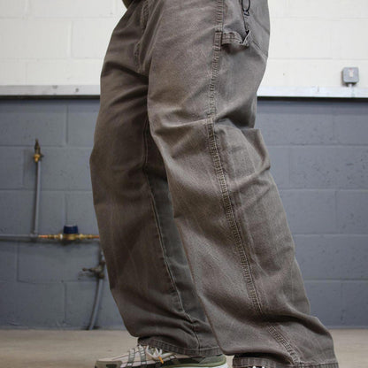 90s Dickies carpenter jeans W42L30 00s skate style khaki thick canvas workwear cargos