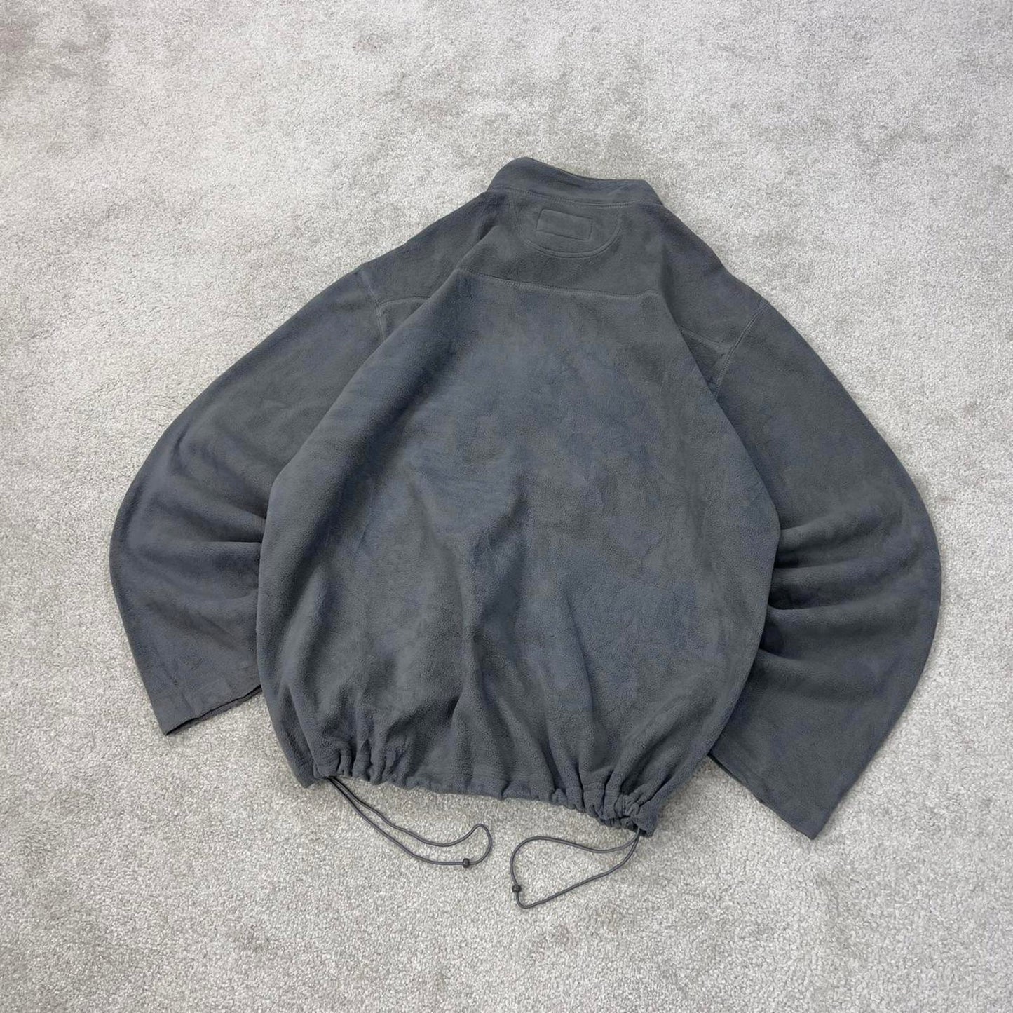 Grey Champion technical zip up fleece XXL y2k style autumn adjustable waist