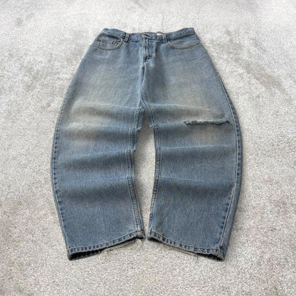 Levis 560 baggy jeans W33L30 blue loose tapered fit denim 90s skater style pants red tab 100% cotton