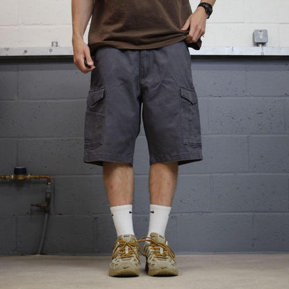 Carhartt cargo shorts y2k surf grey Canvasy relaxed fit skate style cargo shorts