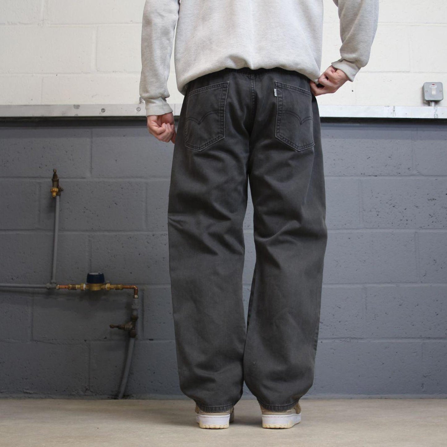 Y2k Levis 505 jeans straight leg grey Casual style 5 pocket 100% cotton pants