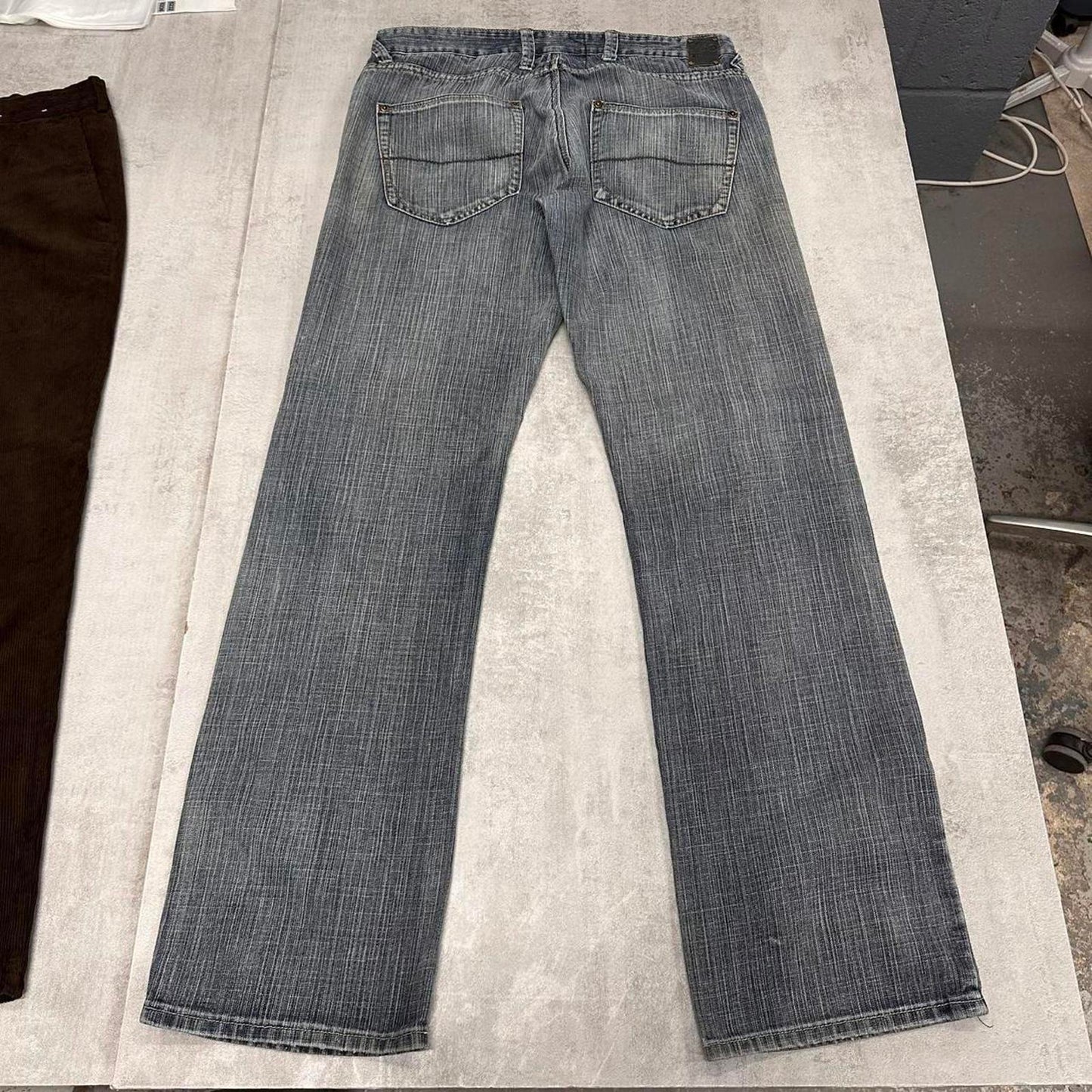 Blue Projek Raw jeans W34 L33 loose denim y2k hip hop jeans
