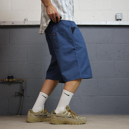 Dickies baggy chino shorts y2k blue Loose skate style summer festival shorts