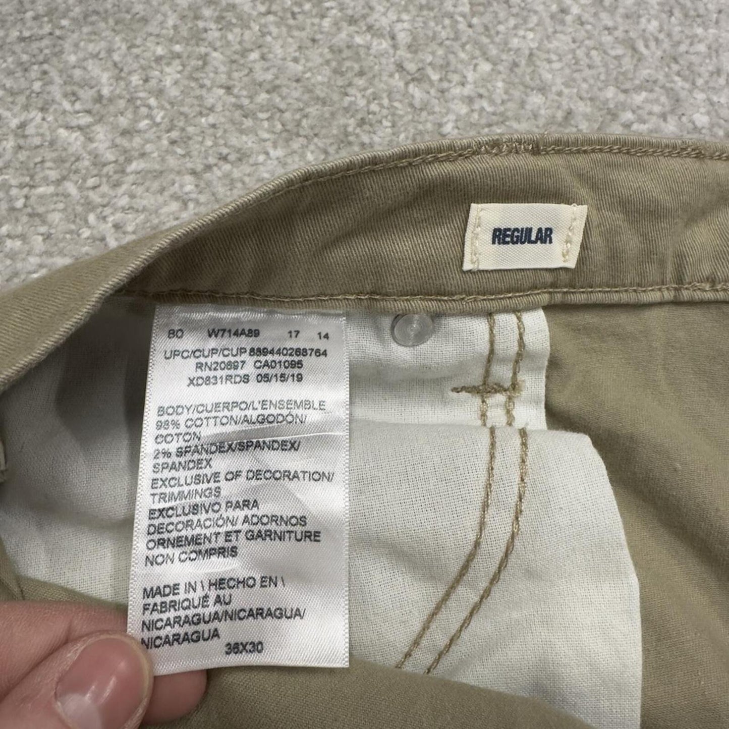 Dickies Y2K pants W36L30 straight leg khaki beige