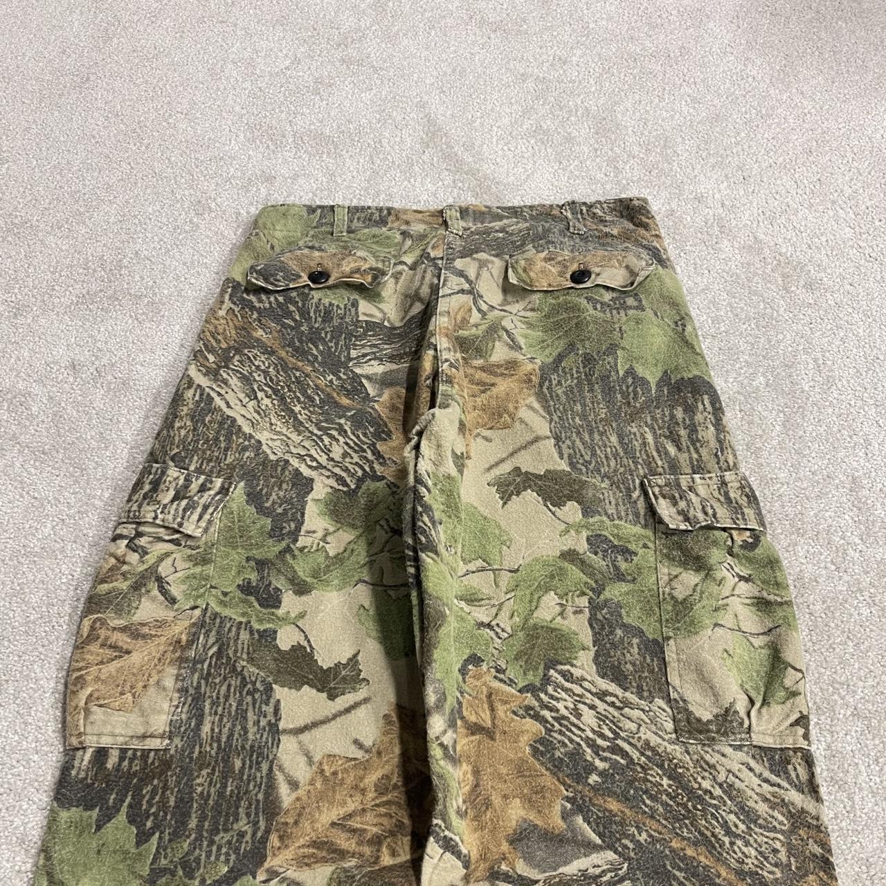 Vintage camo cargo pants y2k utility khaki Cabelas Realtree camouflage hunting cargos