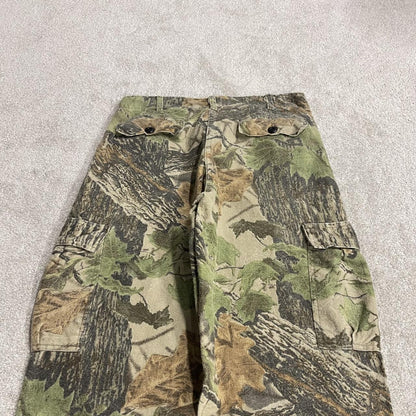 Vintage camo cargo pants y2k utility khaki Cabelas Realtree camouflage hunting cargos
