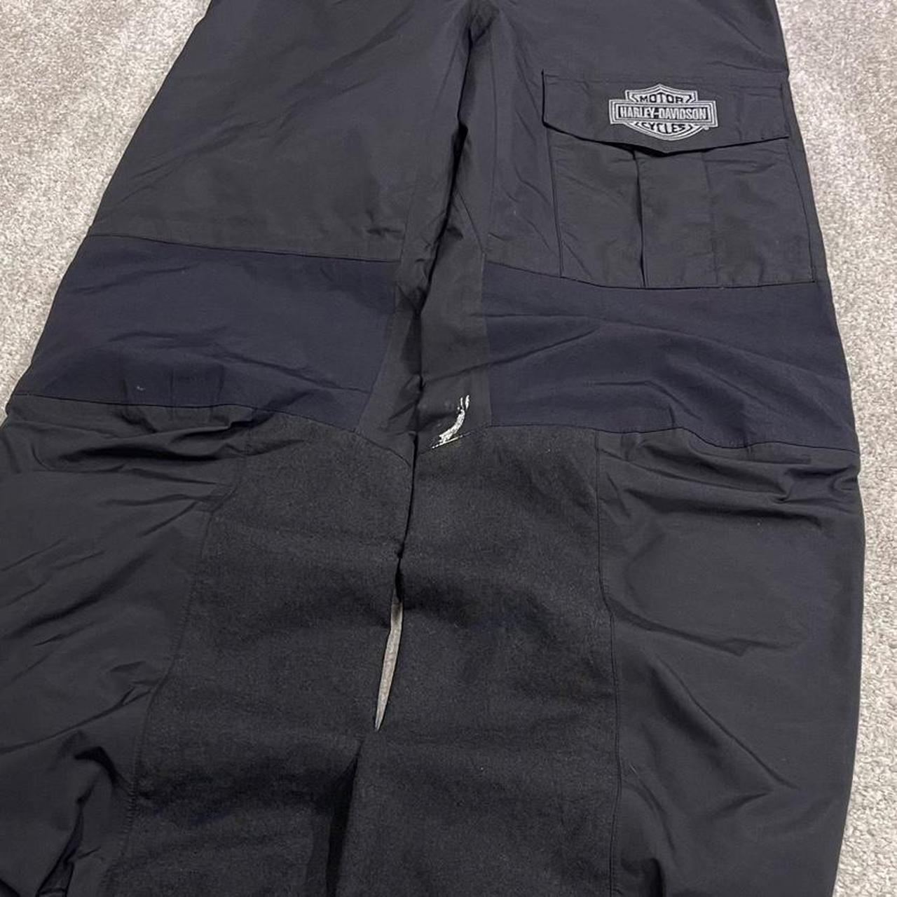 Harley Davidson waterproof bottoms black Embroidered waterproof pants technical rain trousers