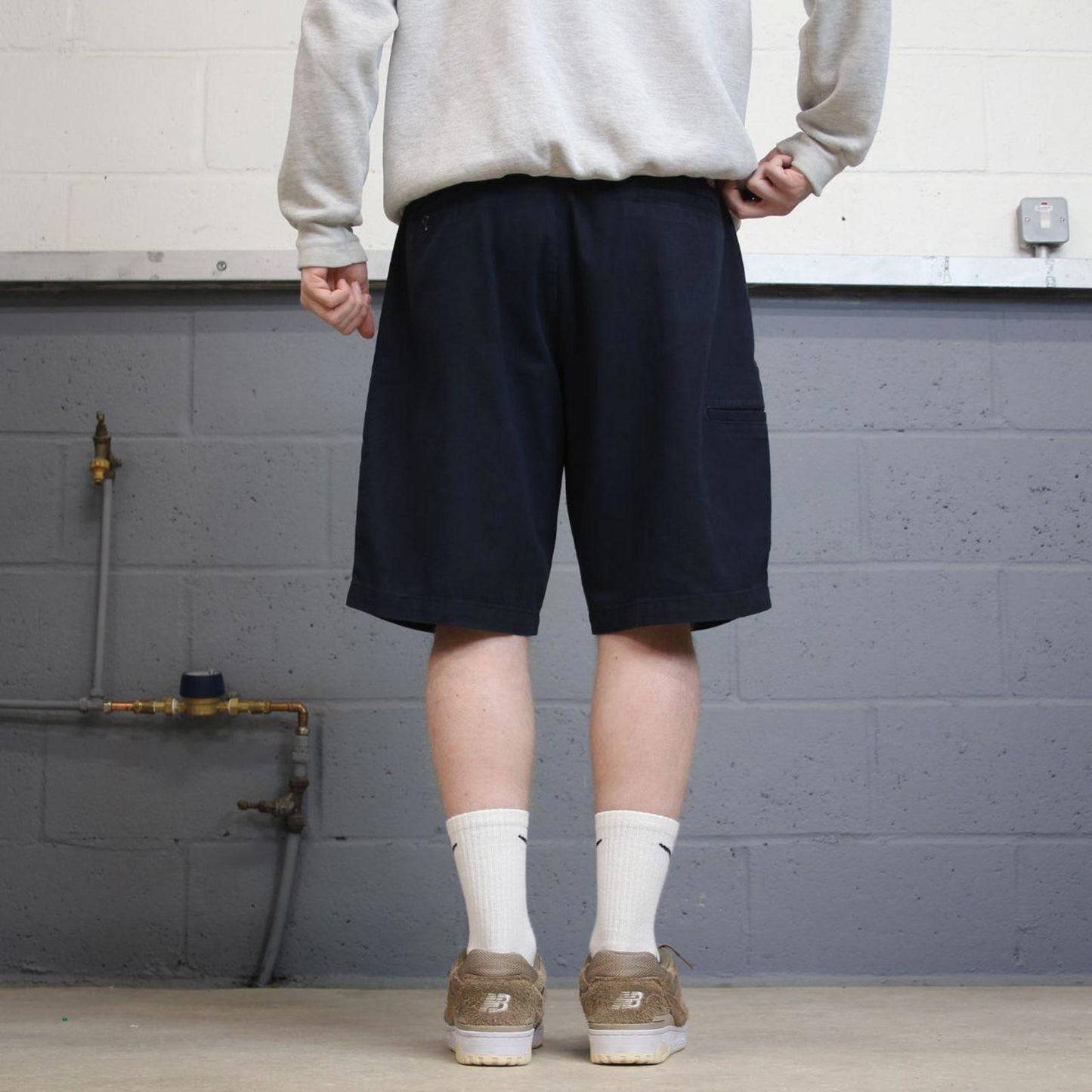 Y2k Dickies shorts skater style navy Loose leg chino summer festival shorts