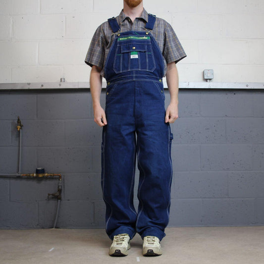 Vintage liberty dungarees 00s denim overalls blue