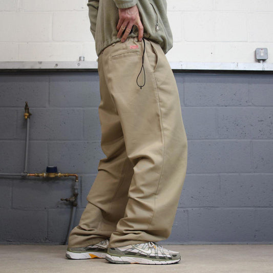Vintage y2k chino work pants beige Loose skate style trousers Red Kap workwear