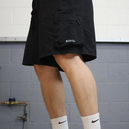 Y2K Columbia Cargo summer shorts black Loose utility festival tech shorts