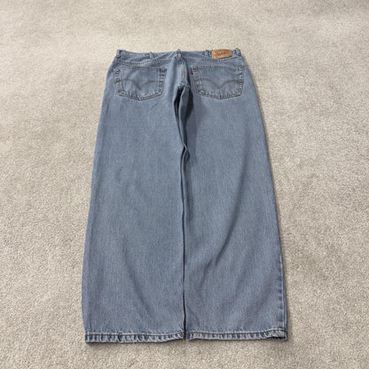 Levi’s 550 baggy jeans y2k W36L34 blue relaxed fit surf style pants red tab logo