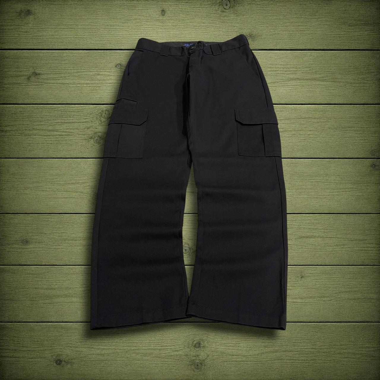 Y2K Dickies cargo work pants black straight leg Straight fit chino skater style trousers