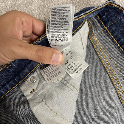 Levi's 505 straight fit jeans y2k blue Regular straight leg denim pants red tab logo