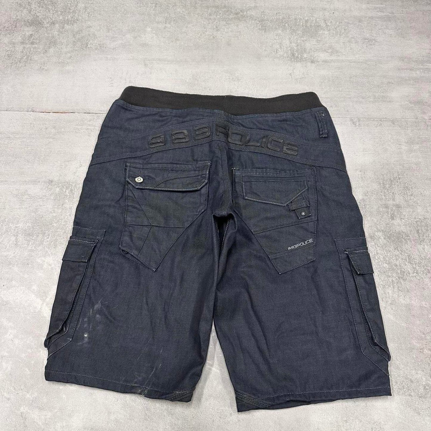 Blue Police Cargo Jorts W36