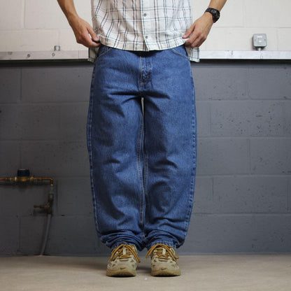 Carhartt jeans blue relaxed fit denim W38L32 thick 100% cotton denim workwear skate pants