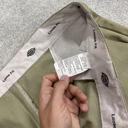 Dickies baggy chino shorts carpenter khaki Chino style skater shorts long wide leg festival
