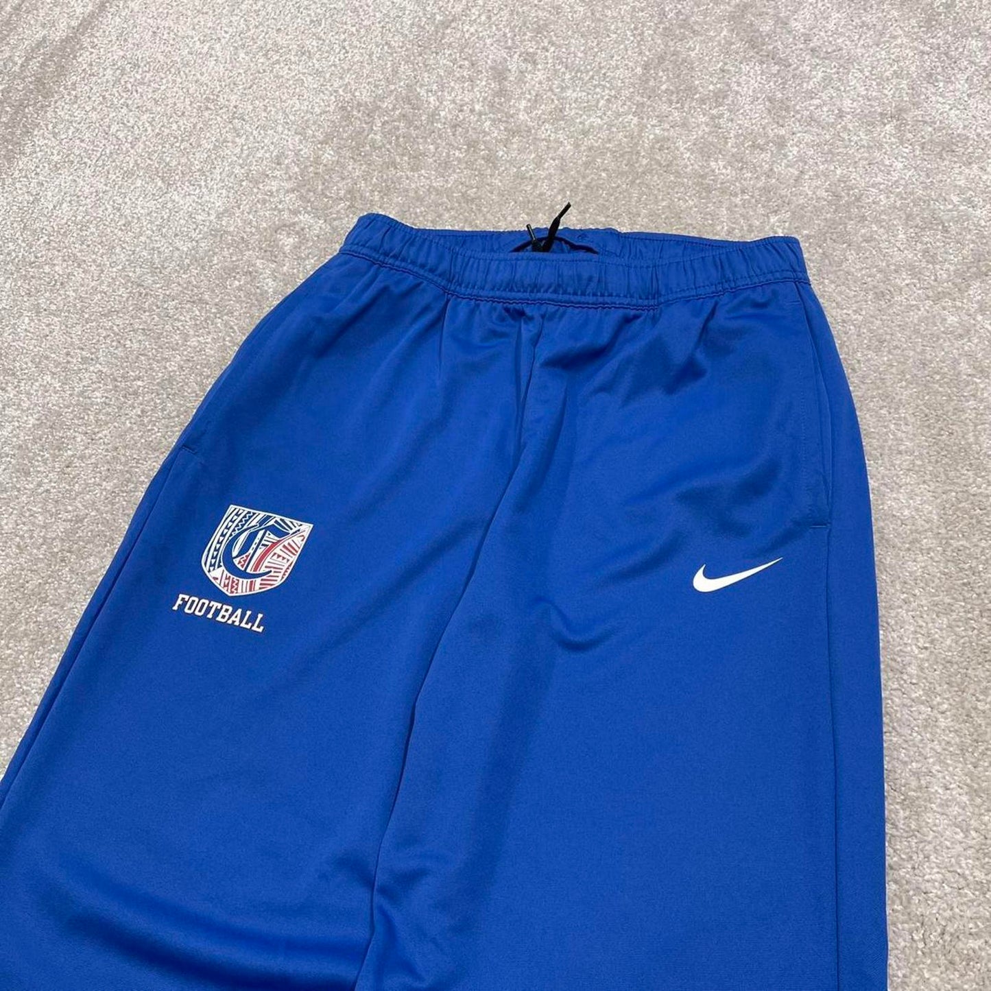 Vintage y2k Nike tracksuit bottoms blue Floaty swoosh logo running track pants