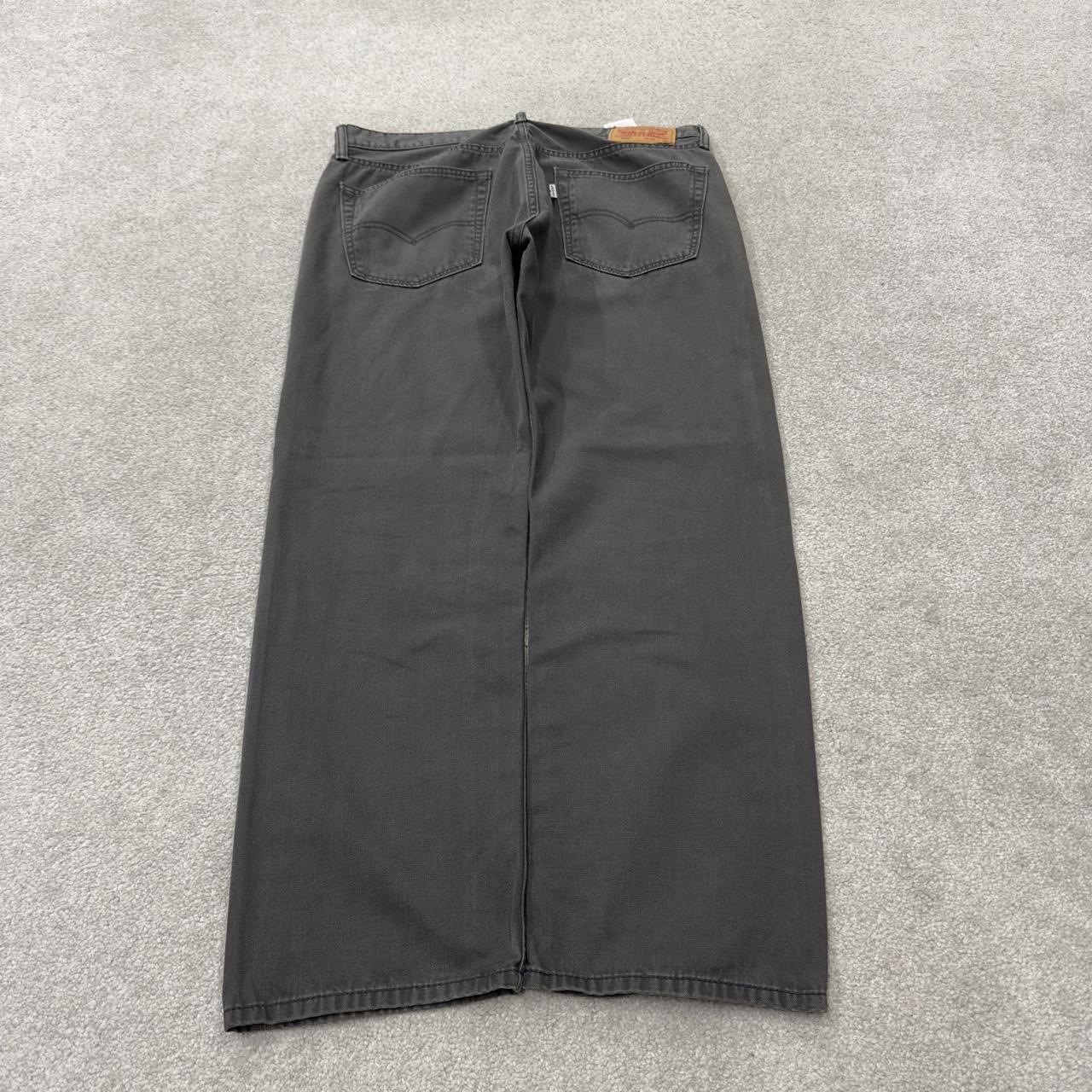 Levi’s 505 jeans y2k W40L30 grey straight leg 2000s style red tab logo pants