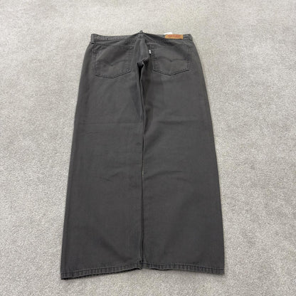 Levi’s 505 jeans y2k W40L30 grey straight leg 2000s style red tab logo pants