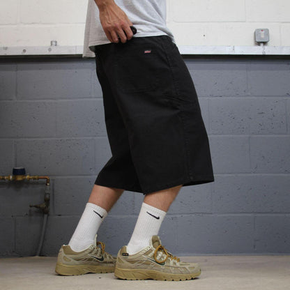 Dickies baggy carpenter shorts black Surf style skater shorts long loose leg festival