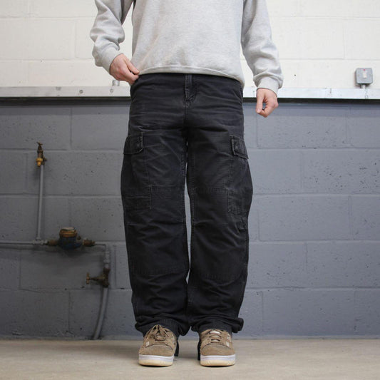 00s Carhartt WIP cargo pants black W31L34 90s skater style workwear cargos
