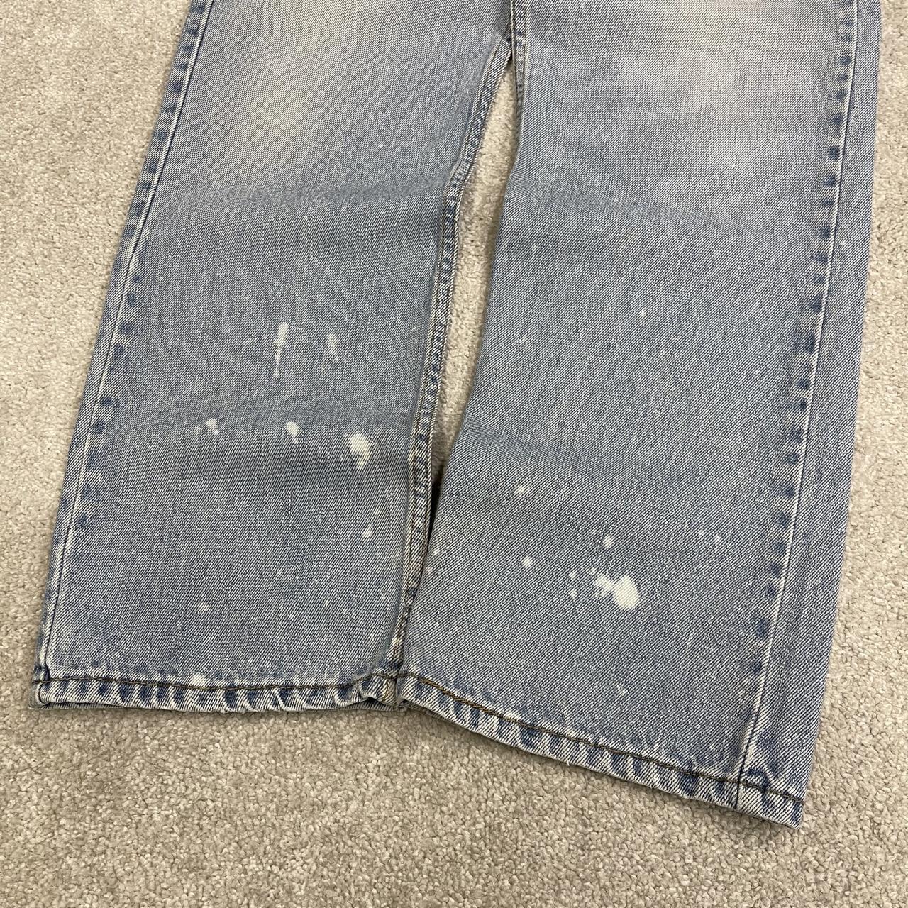 Y2K Levi’s 505 jeans straight leg light wash blue Straight fit 5 pocket pants red tab logo