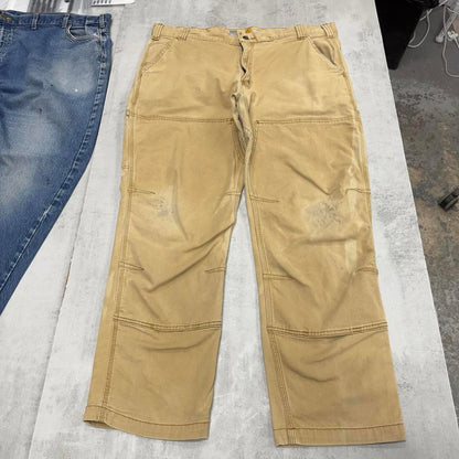 Carhartt double knee carpenter pants W40 L30 loose tan 90s style cargo skater pants