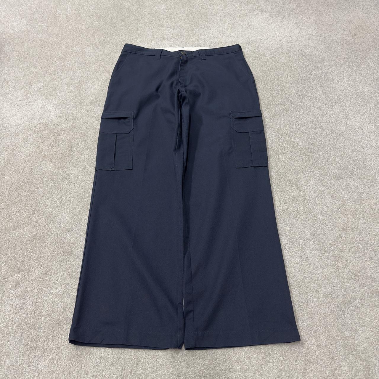 Dickies baggy cargo pants W34L30 navy Chino style utility skate work trousers
